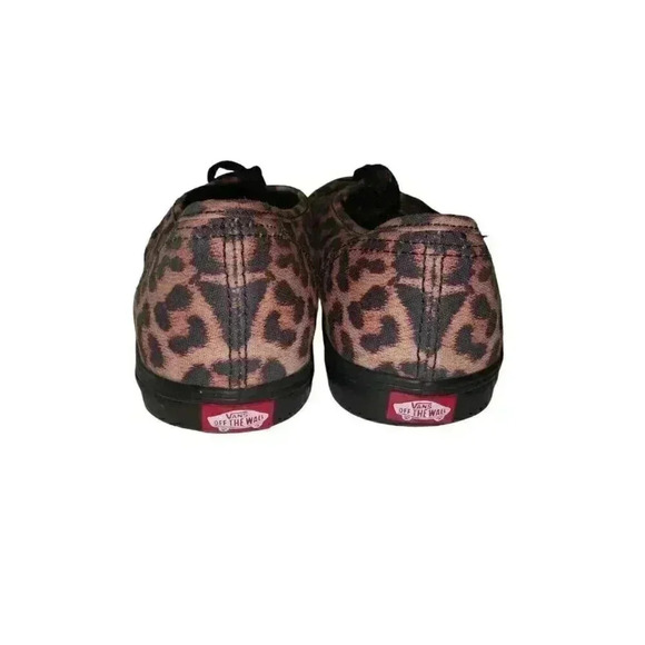 Vans Off The Wall Mens Shoes Brown Leopard Print Round Toe Lace Up Size 6.5 - Picture 8 of 11
